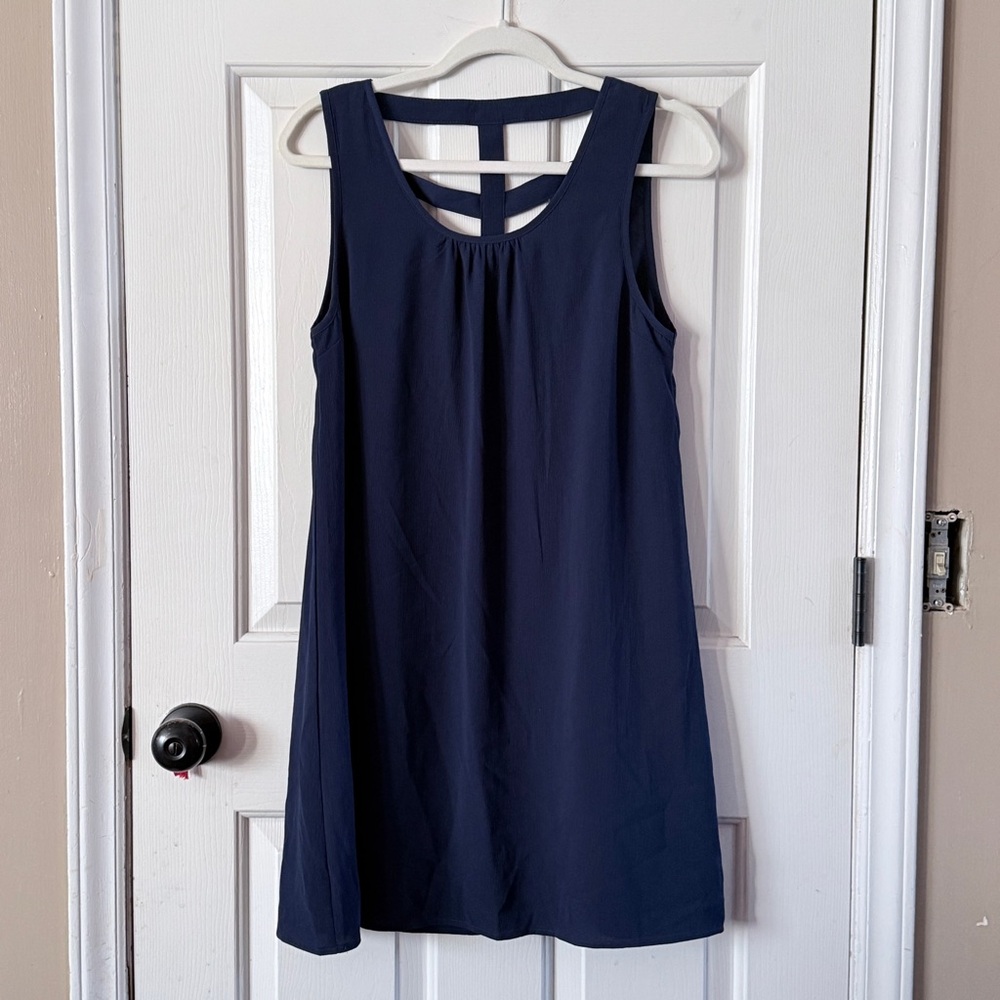 Umgee Navy Sleeveless Mini Dress. Sz M